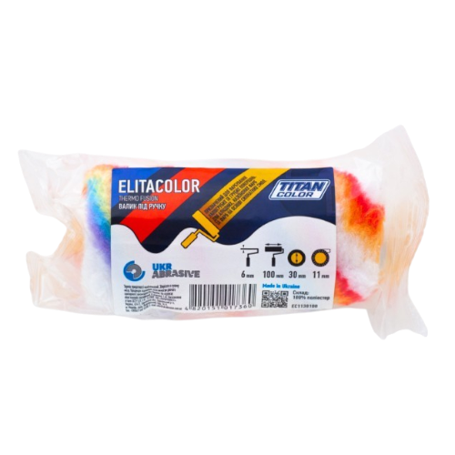 Валик Elitacolor под ручку, 6*30*100 мм, ворс 11 мм, TITAN COLOR (Favorit 02-112) — строительные материалы для мастеров и прорабов | Dirom
