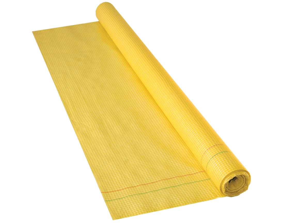Пленка гидроизоляционная армиров. MASTERFOL Yellow Foil MP 1,5*50м 75 г/м кв (75 м.кв.) желтая  (Masterful) — строительные материалы для мастеров и прорабов | Dirom