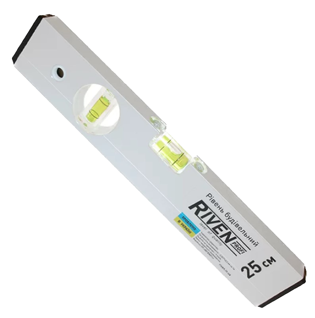 Рівень алюмінієвий Riven 25 см — будматеріали для майстрів та виконробів | Dirom