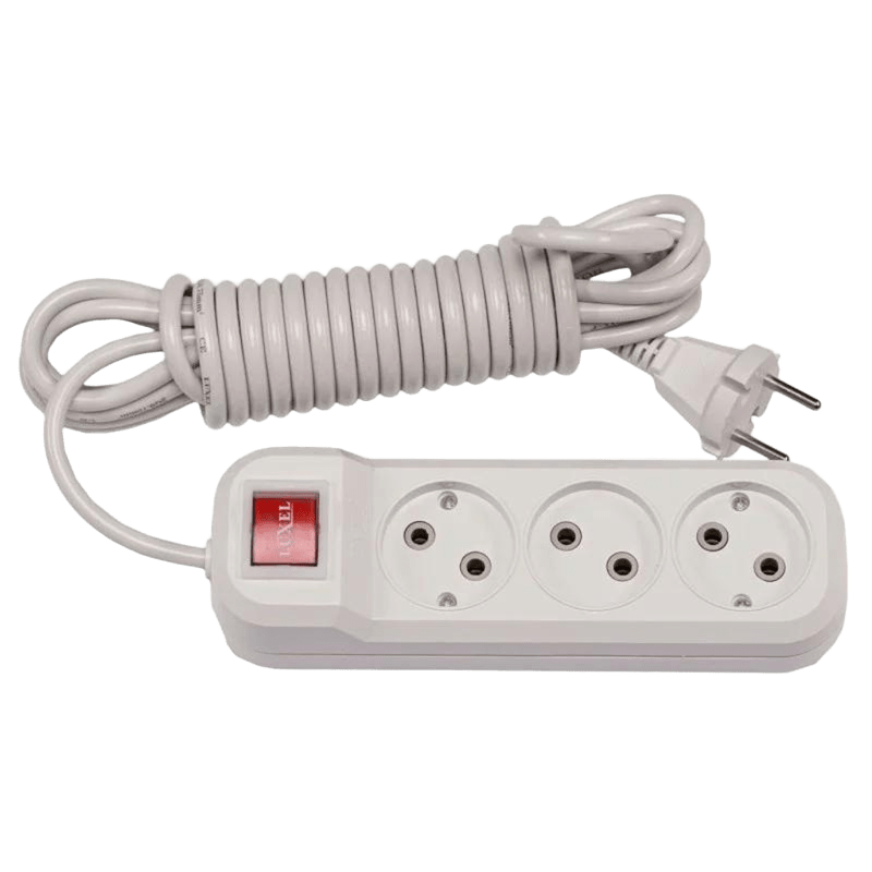 Удлинитель Benefice 3 гнезда 5 метр. 7125 — строительные материалы для мастеров и прорабов | Dirom