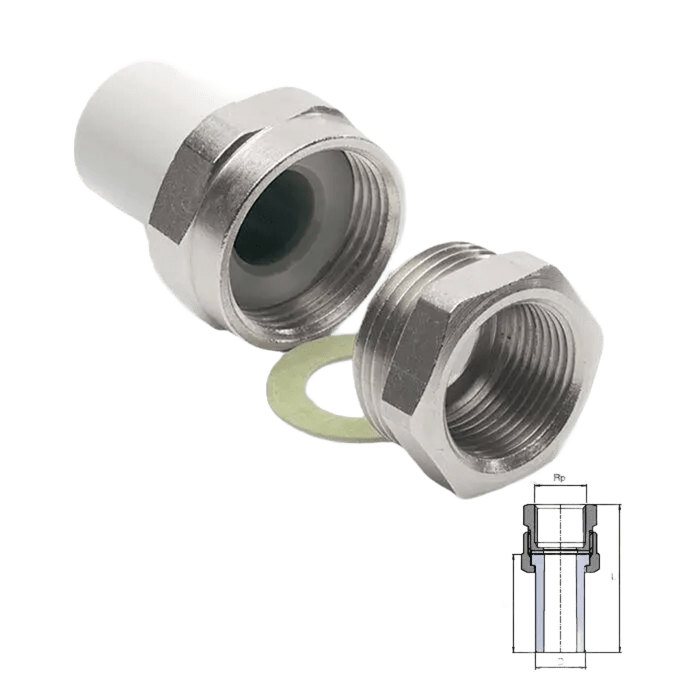 Резьбовое соединение внутр. 25 (Ekoplastik SSI02525XX) — строительные материалы для мастеров и прорабов | Dirom