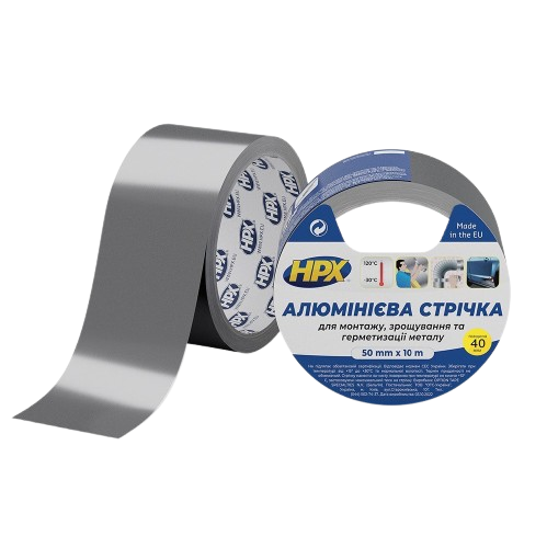Лента алюминиевая HPX AL5010 50мм*10 м  (HPX) — строительные материалы для мастеров и прорабов | Dirom