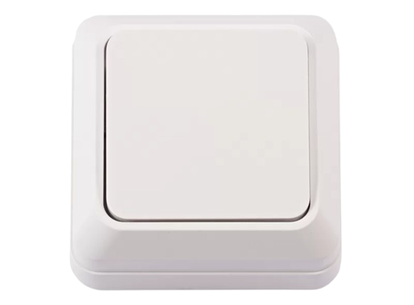Вимикач LUXEL Opera накладн.2002 білий — будматеріали для майстрів та виконробів | Dirom