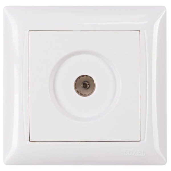 Розетка телевізійна PRIMERA (білий) 3009 — будматеріали для майстрів та виконробів | Dirom