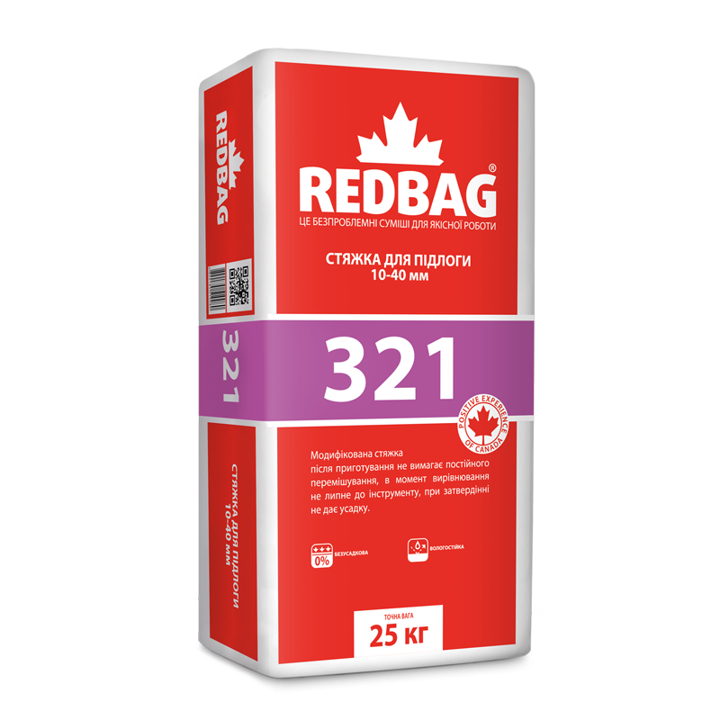 321 Стяжка для пiдлоги 25кг (48шт/пал.) — будматеріали для майстрів та виконробів | Dirom