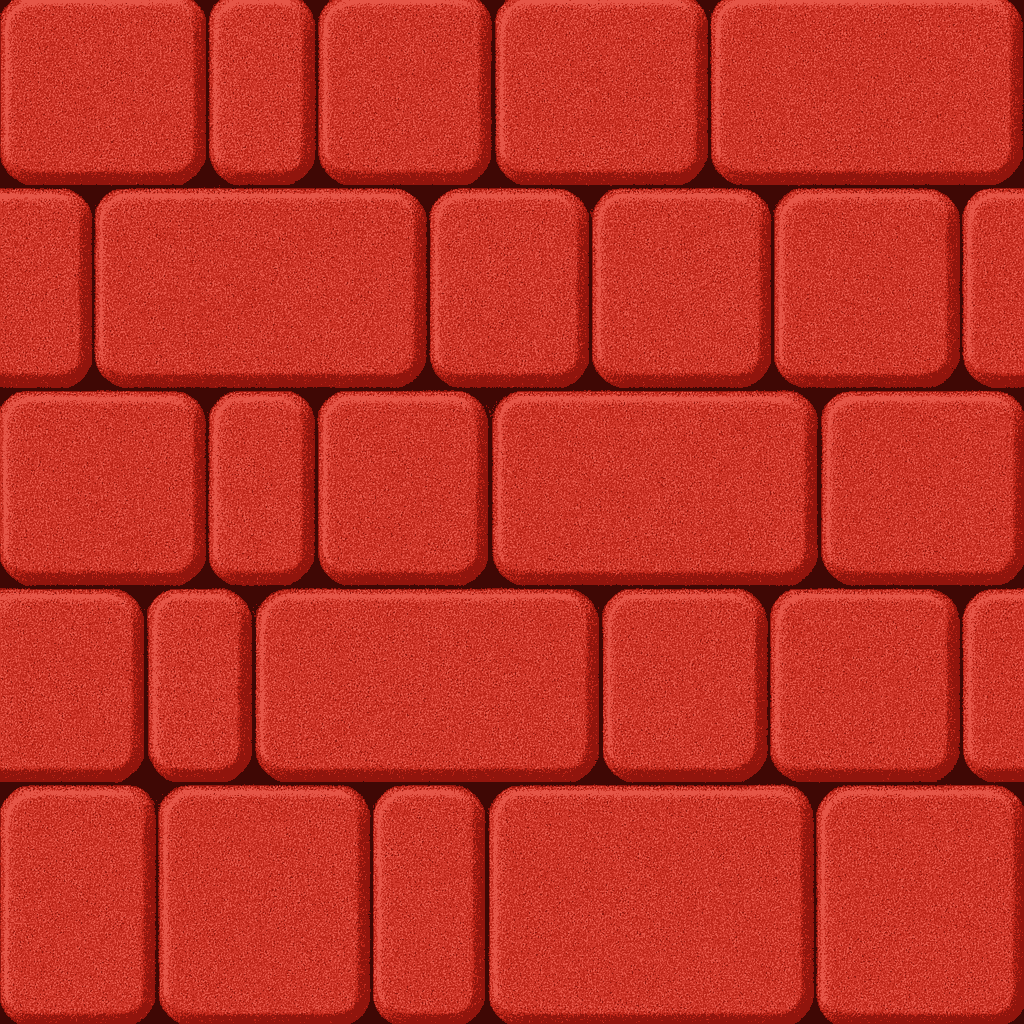 Плитка тротуарная "Старый город" 40мм с/пресс красный (76шт/1м2) (Ряд 0,924 м.кв. 3 элем) — строительные материалы для мастеров и прорабов | Dirom
