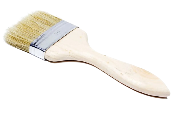 Пензель плоский Стандарт, натур. щетина 13,5*75мм — будматеріали для майстрів та виконробів | Dirom