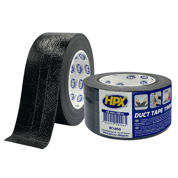 Стрічка армована HPX BC4850 48мм*50 м (чорна) — будматеріали для майстрів та виконробів | Dirom