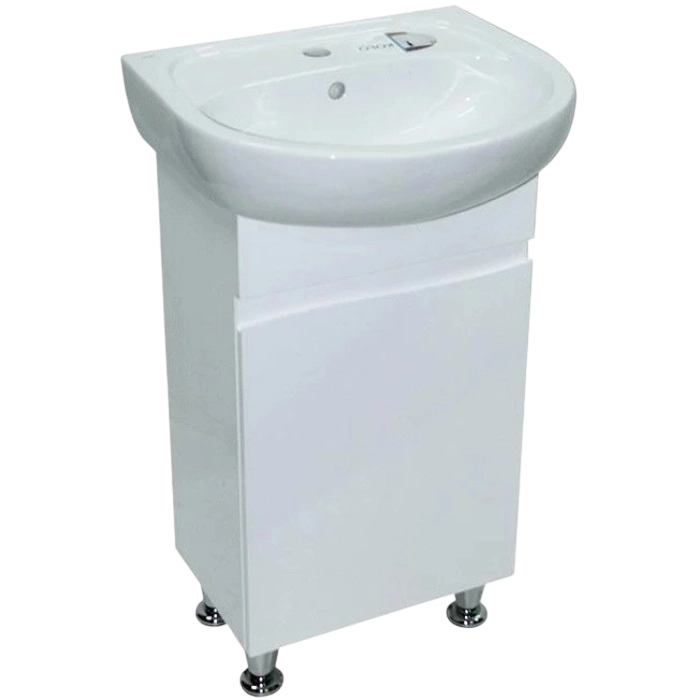 Тумба Ronda с умывальником Bianco 50 (Kolo) (1 фасад) белая — строительные материалы для мастеров и прорабов | Dirom