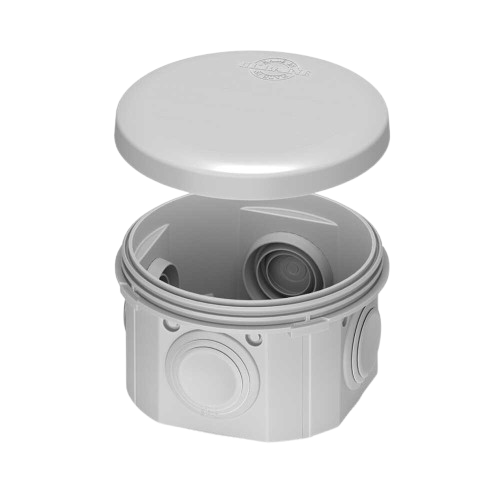 Коробка розподільча зовнішня п/проп 850°С самозат IP55 80x40мм PLANK PLK6404650 — будматеріали для майстрів та виконробів | Dirom