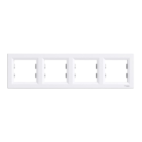 Рамка Schneider Asfora 4-я белая гор. EPH5800421 — строительные материалы для мастеров и прорабов | Dirom