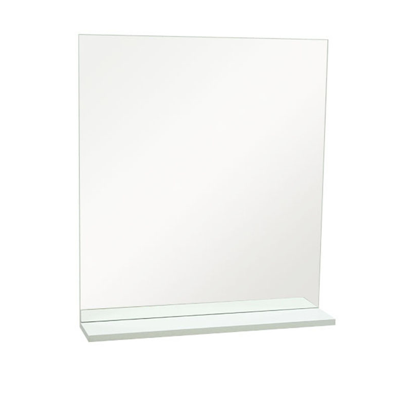 Зеркало Хаст Омега  800х700, белое з полочкой — строительные материалы для мастеров и прорабов | Dirom