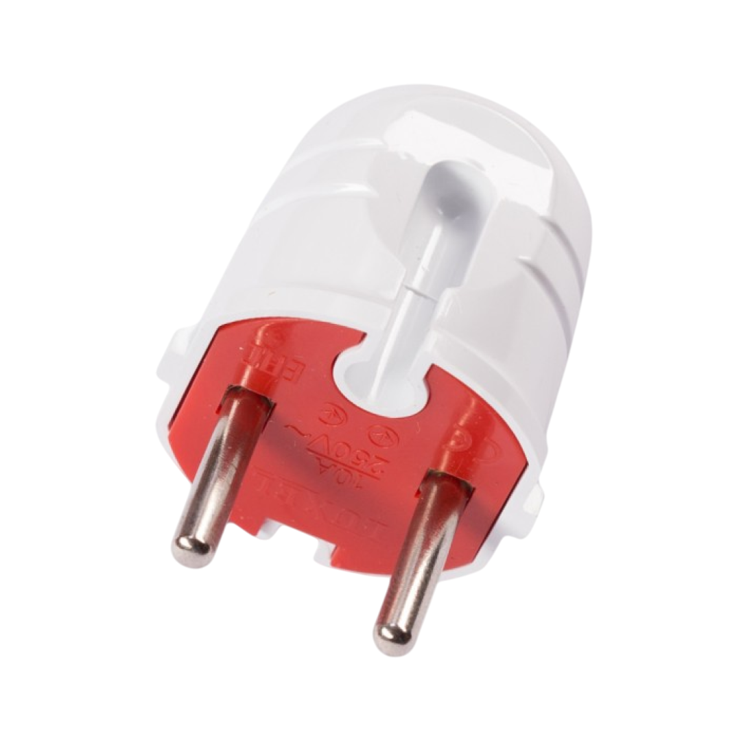 Вилка LUXEL без з/к белая 1001 — строительные материалы для мастеров и прорабов | Dirom