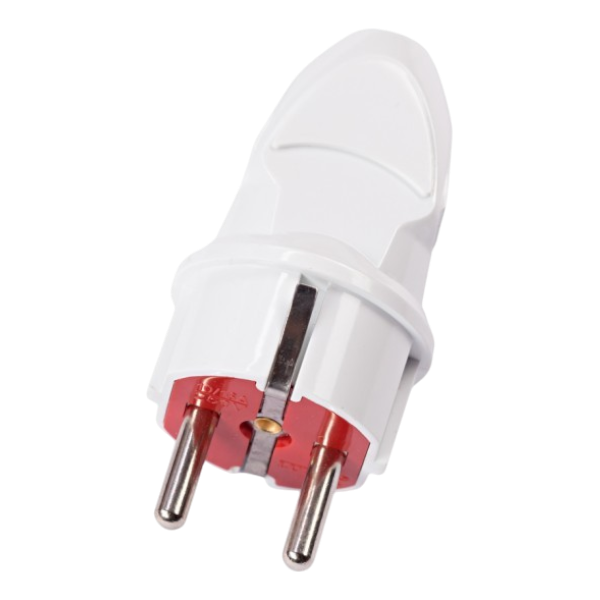 Вилка LUXEL з/к прямая белая 1002 — строительные материалы для мастеров и прорабов | Dirom