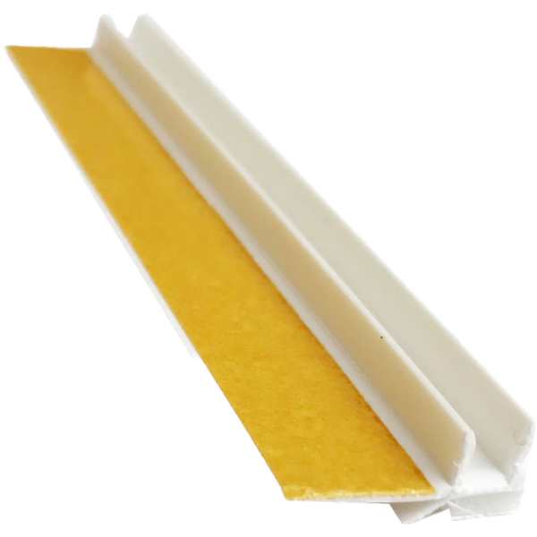 Профіль ПВХ віконний примикаючий без сітки (канавка 6мм)  2,4м (упак.40шт)  (DIROM) — будматеріали для майстрів та виконробів | Dirom