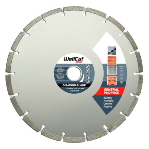 Круг алмазный Сегмент WellCut/Novo Tools Promo 230*7*22,23 100-230/22 — строительные материалы для мастеров и прорабов | Dirom