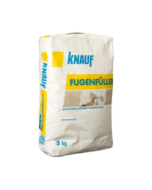 Шпаклевка KNAUF Фугенфюллер гипсовая (100 шт/п.), 5 кг  — строительные материалы для мастеров и прорабов | Dirom