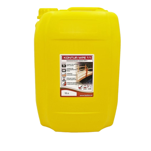 Антисептик KONTUR WPE-11 для древесины, 10 л — строительные материалы для мастеров и прорабов | Dirom