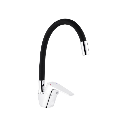 Смеситель KRM Odra-C032BLK для кухни CV021167 — строительные материалы для мастеров и прорабов | Dirom