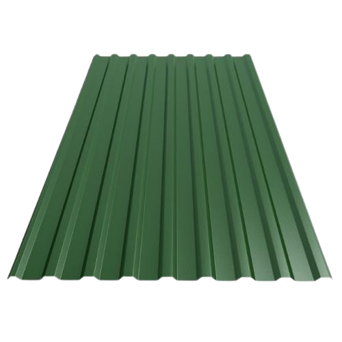 Профнастил кровельный ПК-20 RAL 6005  (зеленый) 0,40 мм 1170/1130*2000 (1лист 2,34кв.м) — строительные материалы для мастеров и прорабов | Dirom