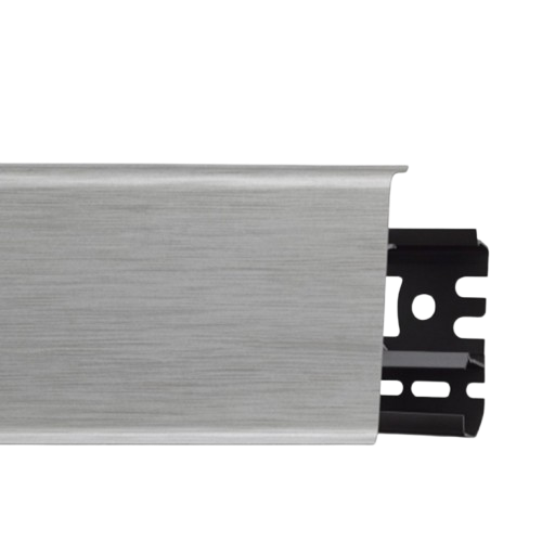 Плинтус Arbiton INDO Алюминий светлый 41 70*2,5м — строительные материалы для мастеров и прорабов | Dirom