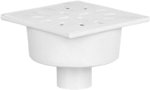 Трап  50 100*100 мм прямой слив — строительные материалы для мастеров и прорабов | Dirom