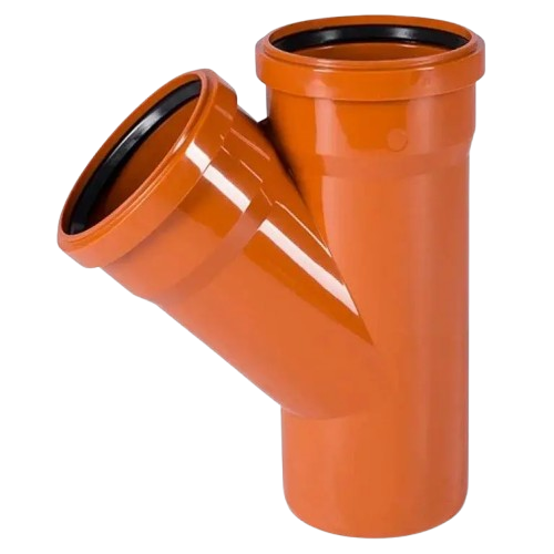 Тройник 160/160/45 рыж.зов. — строительные материалы для мастеров и прорабов | Dirom
