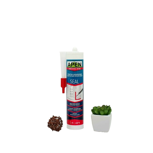 Герметик силіконовий APEN санітарний (прозорий), 280 мл — будматеріали для майстрів та виконробів | Dirom