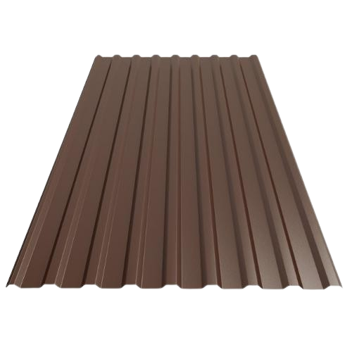 Профнастил кровельный ПК-20 RAL 8017 Мatt (шоколад) 0,40 мм 1170/1130*2000 (1лист 2,34кв.м) — строительные материалы для мастеров и прорабов | Dirom