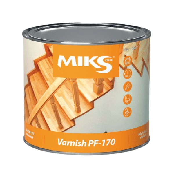 Лак универсальный ПФ-170 MIKS color, 0,7 кг — строительные материалы для мастеров и прорабов | Dirom