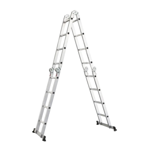 Лестница шарнирная Werk LС2412Q 4*3, дл.3,5/0,91м , вес 11,2кг — строительные материалы для мастеров и прорабов | Dirom