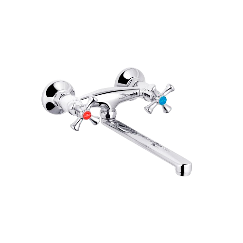 Змішувач Kroner Rhein-C040 кухня настінка CV014916 — будматеріали для майстрів та виконробів | Dirom