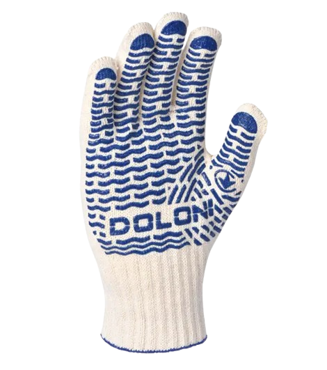 Перчатки Универсальные профи, синие с ПВХ, 10 класс ДКГ 4450 — строительные материалы для мастеров и прорабов | Dirom