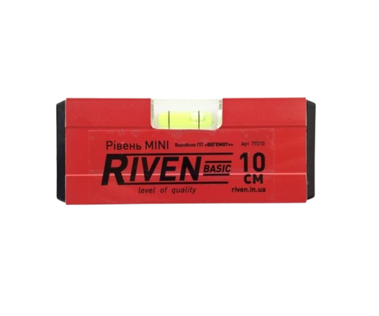 Уровень Basic mini (Riven) 10 см — строительные материалы для мастеров и прорабов | Dirom
