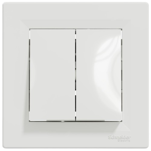 Вимикач Schneider Asfora  2-кл.білий прохідний EPH0600121 — будматеріали для майстрів та виконробів | Dirom