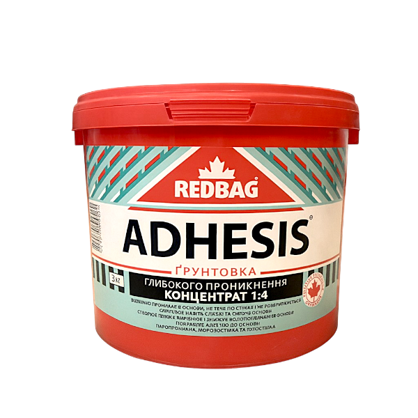 ADHESIS КОНЦЕНТРАТ 1:4  ґрунтовки глибокого проникнення 10 кг — будматеріали для майстрів та виконробів | Dirom