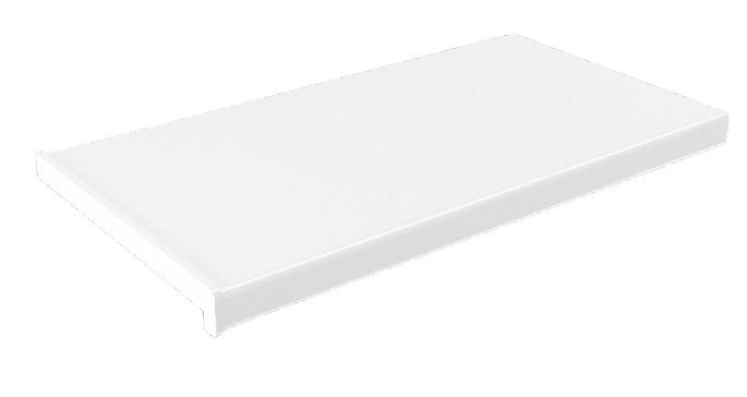 Підвіконня ПВХ біле матове 450мм Риф — будматеріали для майстрів та виконробів | Dirom