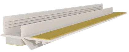 Профіль ПВХ віконний примикаючий без сітки (канавка 9мм)  2,5м — будматеріали для майстрів та виконробів | Dirom