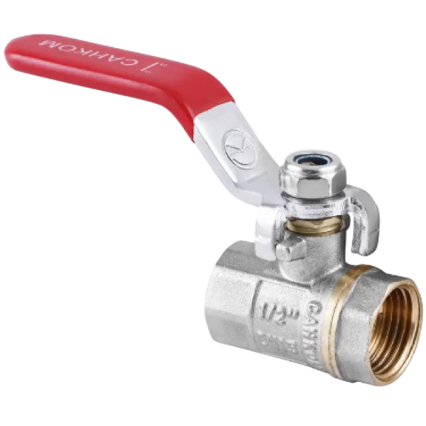 Кран шаровый Brass 15 1/2' ВВ ручка B01214E — строительные материалы для мастеров и прорабов | Dirom