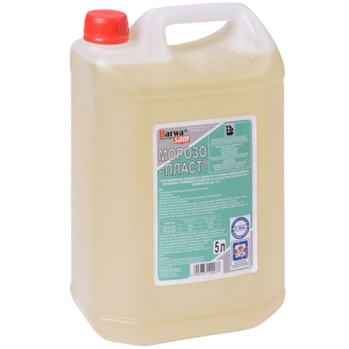 Протиморозна добавка до бетону МОРОЗО-ПЛАСТ Barwa Sam, 5л — будматеріали для майстрів та виконробів | Dirom