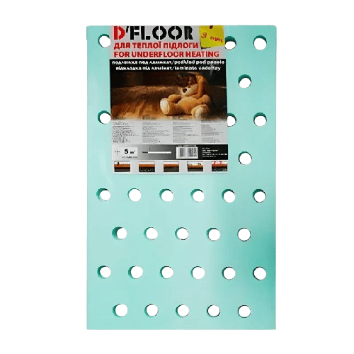 Підкладка DeFloor 3мм Тепла підлога 5м2/уп Україна — будматеріали для майстрів та виконробів | Dirom