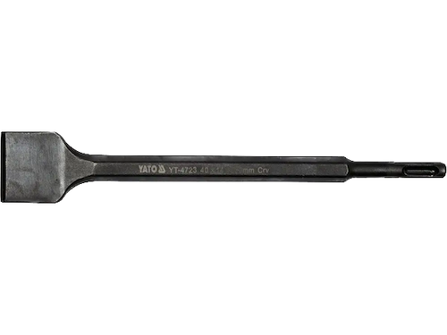 Зубило "лопатка" YATO : SDS+, 40х14 x 250 мм. CrV [6/48]  YT-4723 — будматеріали для майстрів та виконробів | Dirom