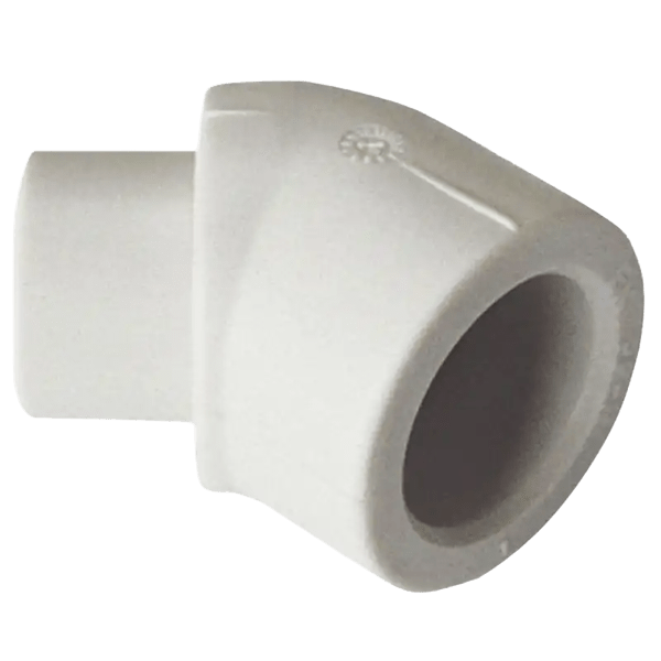 Колено 45*20 в/н сiр. — будматеріали для майстрів та виконробів | Dirom