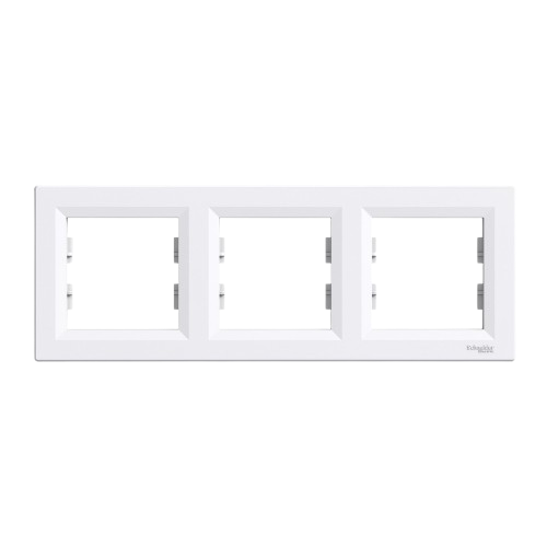 Рамка Schneider Asfora 3-а біла гор. EPH5800321 — будматеріали для майстрів та виконробів | Dirom