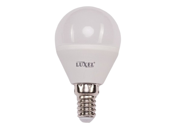 Лампа Luxel светодиодная G45 6W 220V 4000K Е14 056-NE — строительные материалы для мастеров и прорабов | Dirom