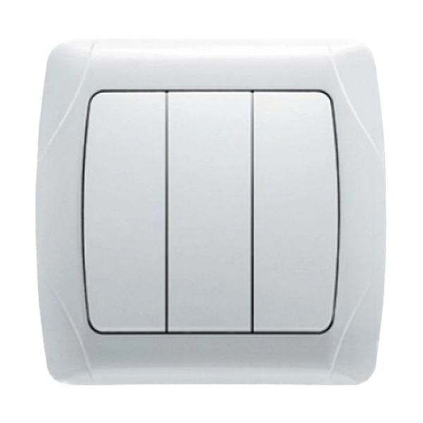 Выключатель Viko Karmen 3-кл.бел. 561068 — строительные материалы для мастеров и прорабов | Dirom