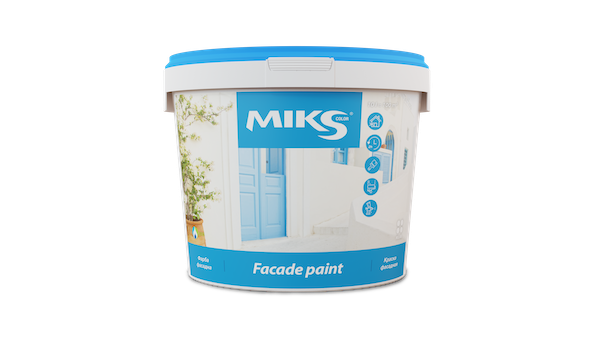 Краска фасадная MIKS color, 14 кг (Акция) — строительные материалы для мастеров и прорабов | Dirom