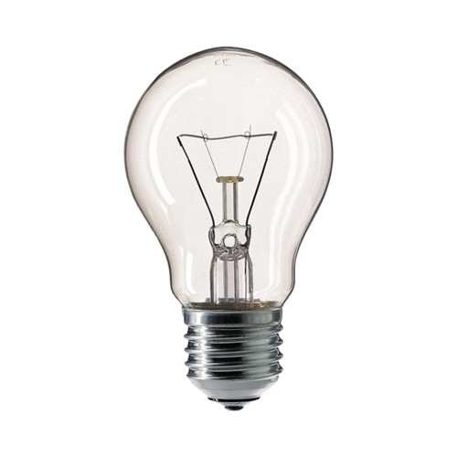 Лампа ЛОН А55 200Вт Е27 гофра — будматеріали для майстрів та виконробів | Dirom