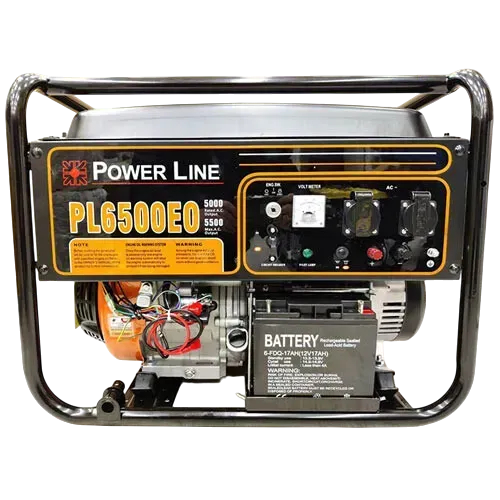 Генератор бензиновый Power Line PL 6500EO (5,5 кВт/5,5 кВт) — строительные материалы для мастеров и прорабов | Dirom