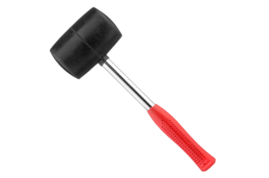 Киянка резиновая металлическая ручка, 900 г, 90 мм (Technics 39-023) — строительные материалы для мастеров и прорабов | Dirom